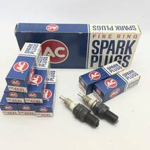 ☆ AC FIRE RING SPARK PLUGS ONE 46XL スパークプラグ 8個セット まとめ 部品 パーツ 電装品 旧車 カー用品 長期保管品 現状品 ☆K80296_画像1