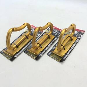 ☆ 未使用 藤原産業 SK11 SATH-GOLD アルミツールフックCL 3個セット カラビナ 50mm幅ベルト 工具ホルダー DIY 保管 現状品 ☆N80338