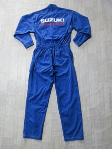 [ free shipping!]* rare!! { not for sale!} automobile maintenance![ Suzuki *SUZUKI ] long sleeve mechanism nik coverall * all-in-one *LL