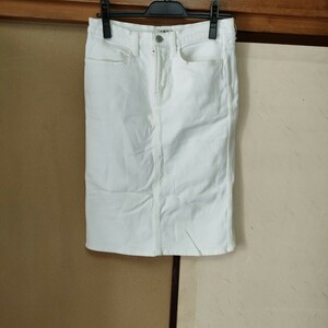 ドミンゴストレッチタイトスカート/白/Mサイズ
