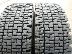 D285 バリ溝 送料無料【215/70R17.5 123/121】ブリヂストン W970 スタッドレス 2本 2019年製 約8.5分山