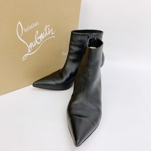 クリスチャンルブタン So Kate Booty 55 レザー ショート ブーツ ブーティー イタリア製 箱付き Christian Louboutin 靴 IF9137■