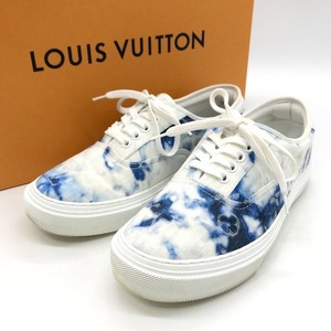 LOUIS VUITTON ローカットスニーカー タイダイ トロカデロ カジュアル メンズ ブルー系 ルイヴィトン 靴 B3129◆