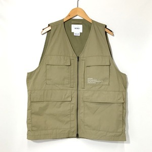 WTAPS 22SS LRRP VEST COPO. WEATHER 221WVDT-JKM01 コットン ベスト ジレ メンズ 02 カーキ系 ダブルタップス トップス A3083◆