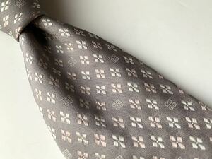 【美品】GIVENCHY ネクタイ 小紋柄 シルバー イタリア製 ジバンシー