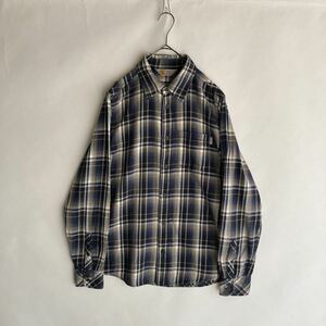 carhartt L/S TREVOR SHIRT カーハート トレバーシャツ ネルシャツ コットン ワーク チェック柄 ブルー系 size S