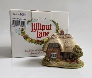 ★英国製★ Lilliput Lane リリパット・レーン AN APPLE A DAY 2013/14 Club Symbol of Membership ミニチュアハウス