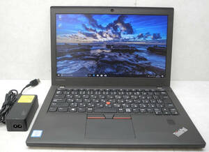 第6世代 Lenovo Thinkpad X270 20K5-A0KTJP Core i5 2.40GHz / 8GB / 500GB / 無線 / Bluetooth / カメラ / Windows 10 DtoD領域 動作品