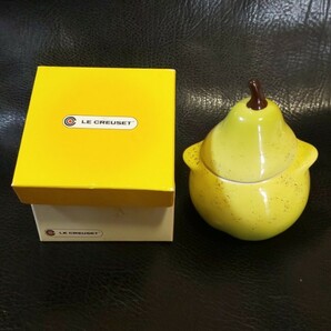 値下げ！ 未使用品 LE CREUSET ル・クルーゼ ルクルーゼ 梨 ラ・フランス PETITE PEAR COCOTTE 910126-00の画像1