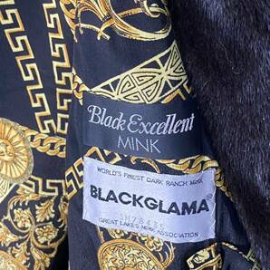 D231002-1【極美品】BLACK GLAMA ブラックグラマ Black Excellent 最高級 ミンクコート サイズ9 ダークミンク 毛皮 着丈91cm レディースの画像8