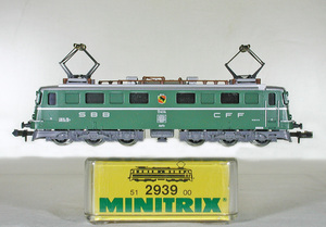 MINITRIX #2939　ＳＢＢ（スイス国鉄） Ａｅ６／６型電気機関車（一次型）11414号機 Bern　● 特価 ●