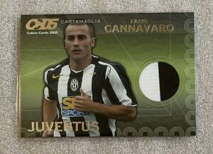 超レア Jersey 2色 Fabio Cannavaro Calcio Cards 2005 CH5 Carta Maglia ジャージ 限定 ファビオ・カンナバロ レア サッカーカード