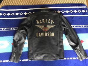 ★HARLEY-DAVIDSON ハーレー純正『本革 シングルライダースジャケット M〜Lサイズ相当』98058-13VM ◆中古美品XL1200XFXDLFLHTCUFLHXFLTR★