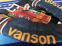 ★VANSON ONESTAR『バンソンRACE JACKET PATCHES ワンスター ショート丈レザー シングル レーシング ジャケット36 S〜 M相当』中古美品★_画像8