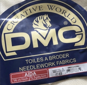 刺繍用布■ARTBOOK_OUTLET■W1-002★送料無料 DMC ニードルワーク ファブリック AIDA ECRU 24x24cm 10枚組 定価6000円相当 クロスステッチ