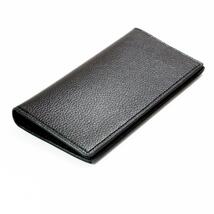 メンズ長財布②　カードケース　ブラック　ウォレット　ビジネス　シンプル　薄型　二つ折り　新品_画像8