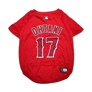 送料無料 大谷翔平 選手モデル Tシャツ XLサイズ LOS ANGELES ANGELS 0849790083257 ロサンゼルス　エンゼルス ユニフォーム 野球 大型犬