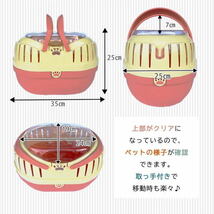 送料無料 プチキャリー（ブルー） PC-1B 4995723700381 超小型犬 子犬 子猫 小動物 鳥用 キャリー 適応体重3kgまで キャリーケース_画像4