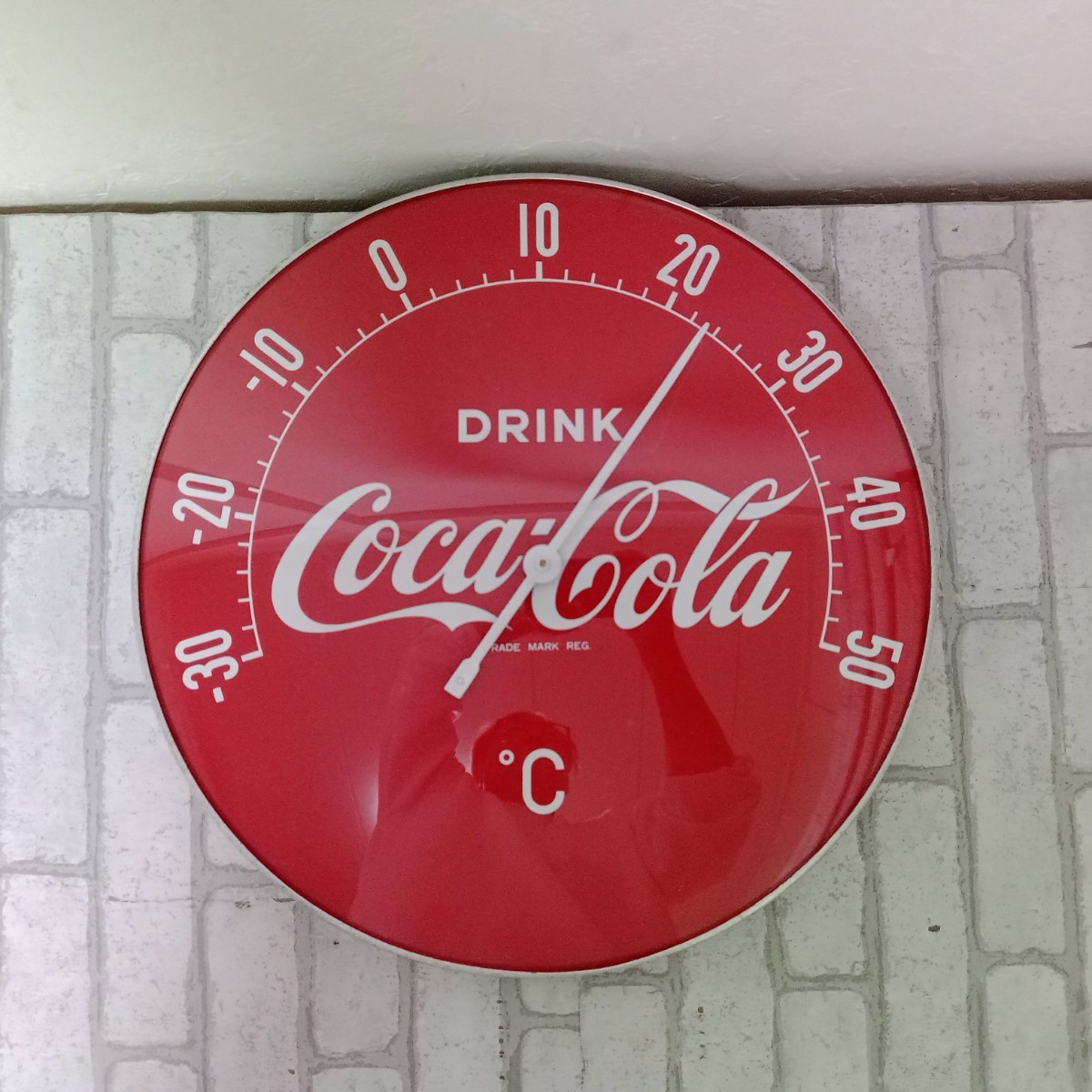 完売】 昭和レトロアンティーク ビンテージ cocacola 温度計 非売品