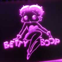 No.NE37P 送料無料 BETTY BOOP ベティーブープ LED ネオン 看板 ランプ ライト ディスプレイ 雑貨 インテリア_画像4