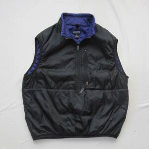 ☆'98 パタゴニア パフボール ベスト（M）黒×紫 / 1998年 / patagonia puffball / 90s / vintage mars / ダスパーカ