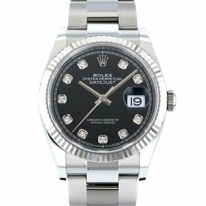 ロレックス ROLEX デイトジャスト 36 126234G ブライトブラック文字盤 新品 腕時計 メンズ