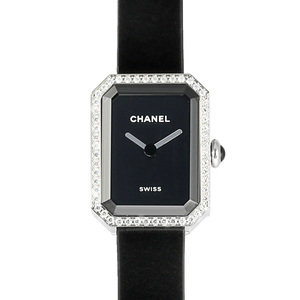  Chanel CHANEL Premiere ribbon H7942 black face new goods wristwatch lady's 