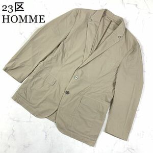 LA8353 23区 HOMME カジュアルジャケット ダークベージュ系 カーキ テーラードジャケット 46L