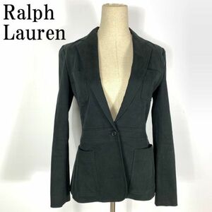 LA8744 ラルフローレン テーラードジャケット 黒ブラック 裏地ありRalph Lauren 9