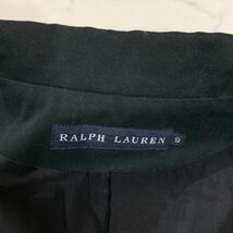 LA8744 ラルフローレン テーラードジャケット 黒ブラック 裏地ありRalph Lauren 9_画像7