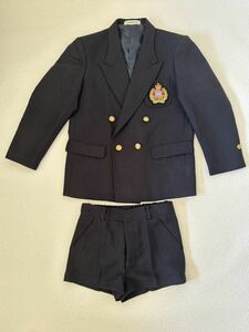 子供服 男の子 フォーマルスーツ上下セット 130A 紺色 ネイビー 入学式 卒園式 nf067