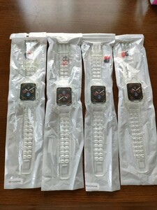 Apple Watch band exchange belt transparent 4 piece set 