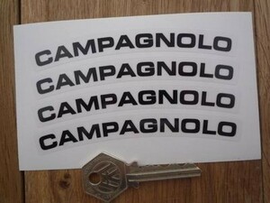 ◆送料無料◆ 海外 カンパニョーロ Campagnolo クリア 110mm 4枚セット ステッカー