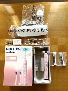 PHILIPS sonicare Philips electric toothbrush Sonicare HX6473/02+ changeable brush W4 pcs set pink 