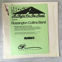 ROSSHINGTON COLLINS BAND　A NIGHT ON THE ROAD US盤　LIVE RADIO SHOW_画像1