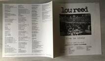 LOU REED LIVE IN ITALY PROMO　帯なし_画像3