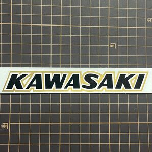 Kawasaki カワサキ　カッティングステッカー　旧車　重ね貼り【黒、金】