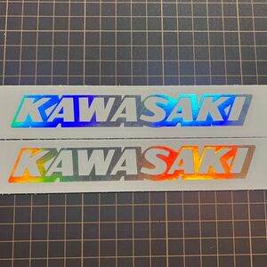 Kawasaki カワサキ　カッティングステッカー　ホログラム　2枚セット