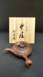 常滑焼 茶注 竹春造 急須 とこなめ焼 のぞみ茶こし 未使用