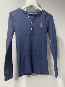  Polo Ralph Lauren Golf Ralph Lauren long sleeve tops navy blue Logo lady's 