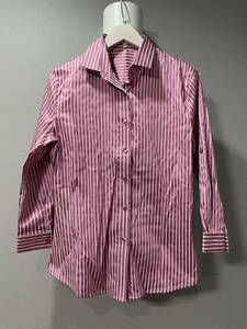  прекрасный товар Nara Camicie NARA CAMICIE 7 минут рукав рубашка полоса розовый tops 