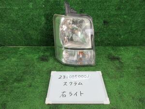 スクラム EBD-DG64V 右ヘッドライト ハロゲン バスター 307461