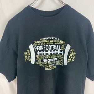 US古着 PENN FOOTBALL GILDAN フットボール ブラック