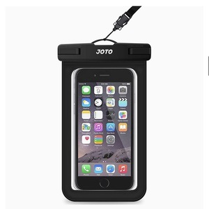 JOTO 防水ケース IPX8認定 携帯電話用ドライバッグ 最大7.0”スマホに対応可能 適用端末：iPhone Android -ブラック