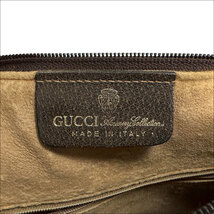 J6324 美品 グッチ オールドグッチ シェリーライン 2WAY ショルダーボストンバッグ グレー×ブラウン 灰×茶 GUCCI_画像8