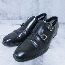 REGAL リーガル V196 ■ モンクストラップ ビジネスシューズ 25.0cm ■ ブラック 黒 メンズ 革靴 レザー 本革 _画像1