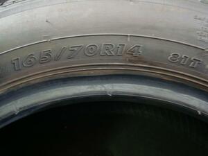 ヴィッツ DBA-KSP90 タイヤ４本セット　165/70Ｒ14　200996