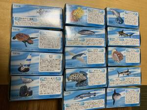 グリコ 海洋堂 AQUATALES コレクション 黒潮の魚たちフィギュア　全13種+ダイバー＆マンタ