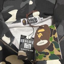 OG 新品未使用　A BATHING APE BAPE KAWS BABY MILO CITY CAMO 迷彩　SHARK HOODIE シャークパーカー　スウェット　XL STA パーカー_画像4