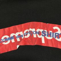 17ss Supreme COMME des GARCONS SHIRT Box Logo Hooded Sweatshirt BLACK ギャルソン　パーカー　スウェット　黒　ブラック　XL arc_画像8